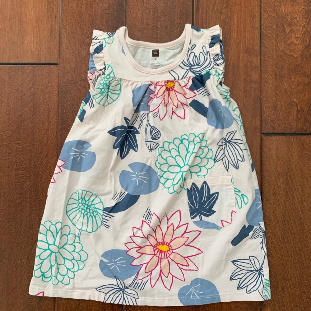 Tea Collection big flower dress EUC Sz 4